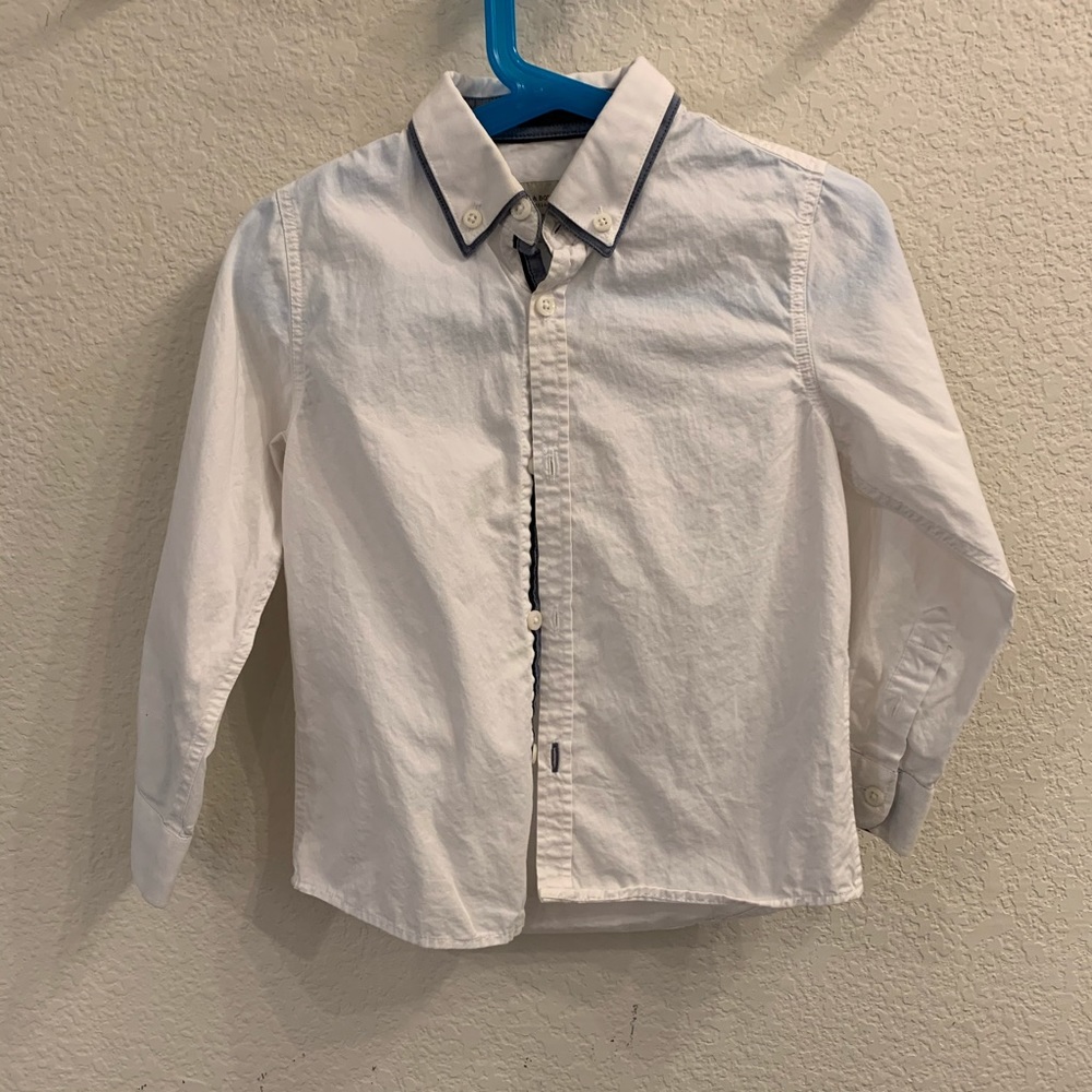 Zara Boys Collection Slim Fit Button-Up Top Size 6